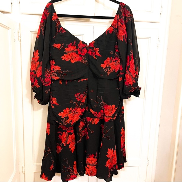 NWT City Chic Garden Dress 16 - Picture 6 of 9